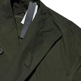 Waxed trench coat