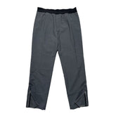flared zippered adjustable trouser