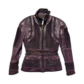 FW2008 leather sueded soldier jacket