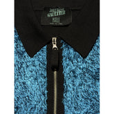 1994 runway wool fur panel cardigan