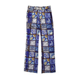 Mosaic pattered pant