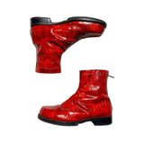 Croc Skin Zip Boot