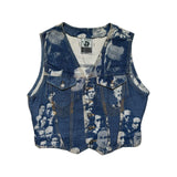 1992 faces denim vest