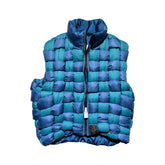 Reversible keel quilted puffer vest