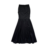 Denim maxi mermaid skirt