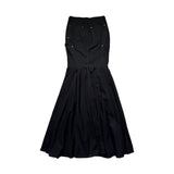 Denim maxi mermaid skirt