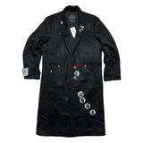 Embellished wool coat