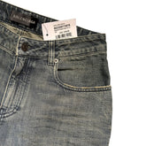 Curved Washed denim