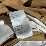 Brushed twill pleated trousers