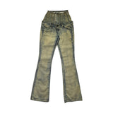 D-every corset lace flare denim