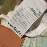 Baggy wide leg washed denim