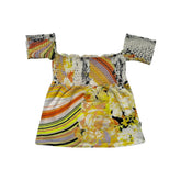 2004 graphic floral set maxi skirt + top