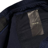 Full leather nubuck suede drawstring pant