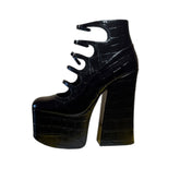 Croc embossed kiki boot