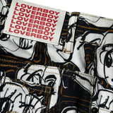 Graphic printed denim