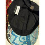 Silk scarf veiled cap