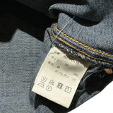 High neck stretch denim top