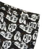 Graphic printed denim