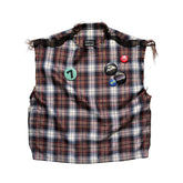 Plaid punk tank top