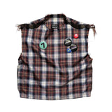Plaid punk tank top
