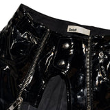 Glossy patent leather pant