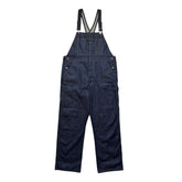 Logo denim overalls