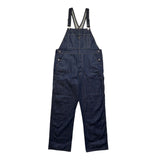 Logo denim overalls