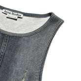 Illusion “denim” printed tank