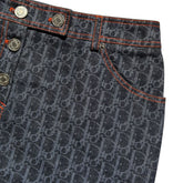 SS06 Flight monogram denim skirt