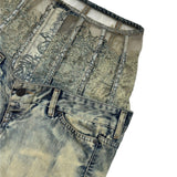 D-every corset lace flare denim