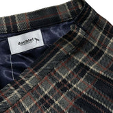 Burning embroidered pleated mini skirt