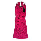 Snake necklace runched dress