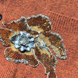 Oversized Runway crystal embellished wool cardigan