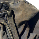 FW2000 split Leather denim