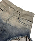 Cut off mini shorts gradient