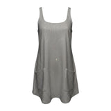 Crystal embellished cargo mini dress