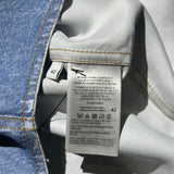 Silk trompe L’oeil Denim printed shirt