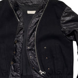 Layered panel zipped bomber