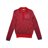 Mesh woven polo