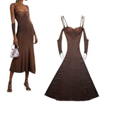 Other realities Knitted cutout sleeve midi dress
