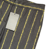 Wool mohair striped trouser
