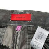 Nylon crinkled ultra wide pant