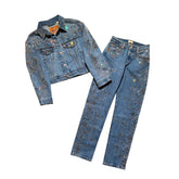 Beyonce collaboration Crystal embellished set