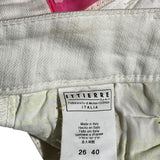 Vintage rhinestone logo denim