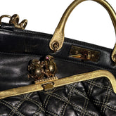 Limited Duffy frog leather tote