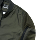 Reconstructed netted patchwork bomber