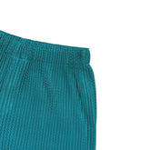 Pleated adjustable waist shorts