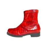 Croc Skin Zip Boot