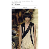SS07 hedi slimane silk sequin runway vest