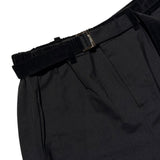 Tailored pleated belted shorts